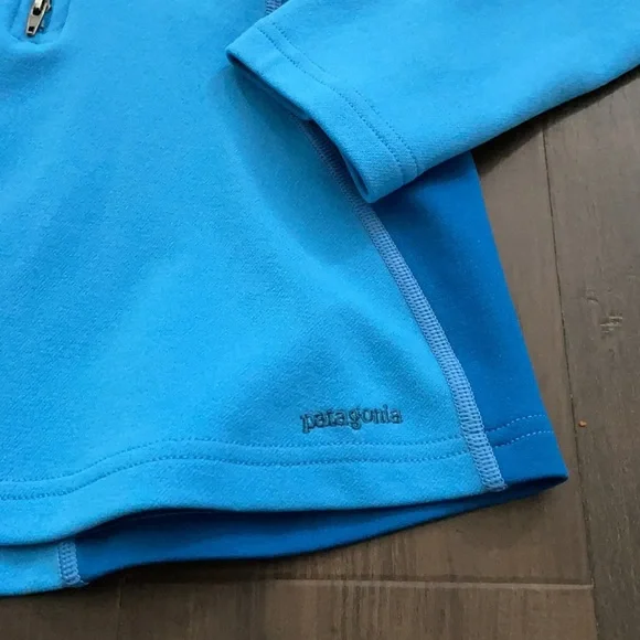 Patagonia 2-Way Zip Jacket Blue XS Wool Blend Outdoor Fitted - Picture 2 of 6